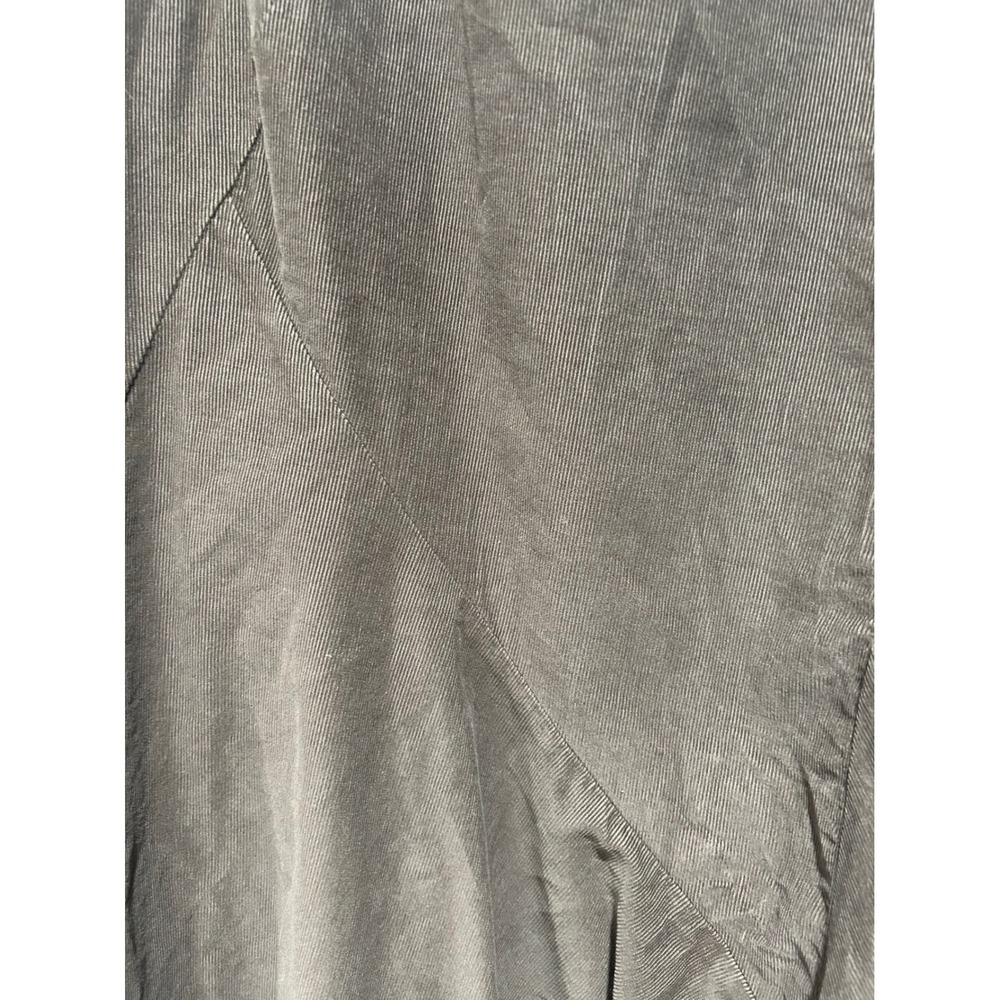 J. Jill Brown Corduroy Paneled Midi‎ Skirt Womens MP Petite Elastic Waist Flare - Picture 4 of 8